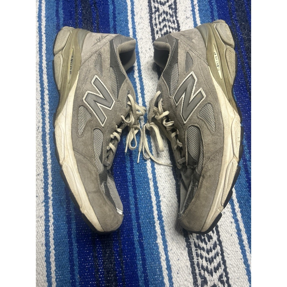New Balance 990v3 Made In USA Mens Size 13 Gray Running Shoes Comfort